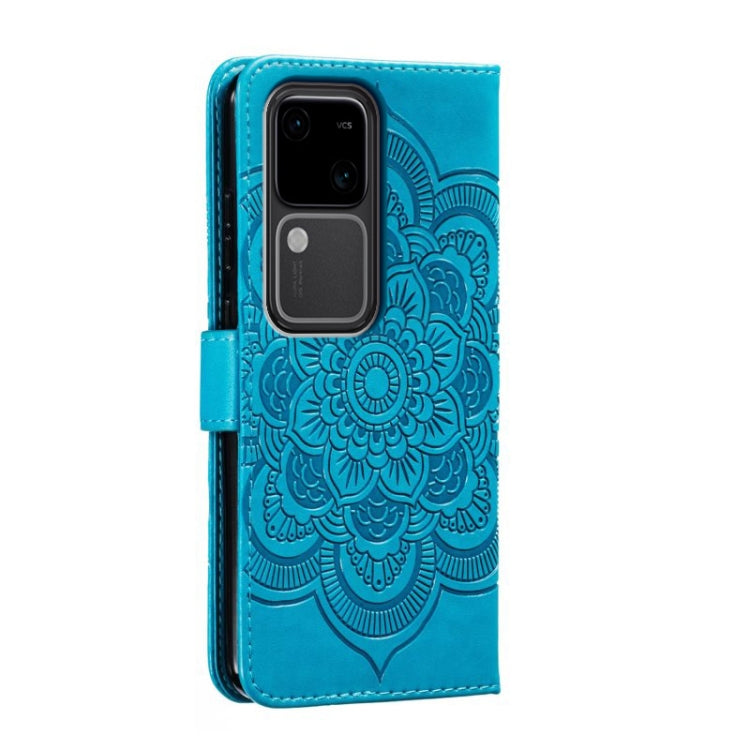 For vivo S18 Sun Mandala Embossing Pattern Phone Leather Case