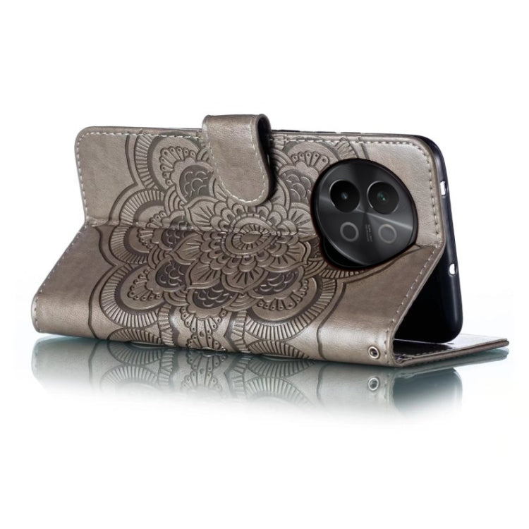 For vivo S18e Sun Mandala Embossing Pattern Phone Leather Case