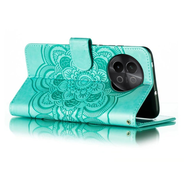 For vivo S18e Sun Mandala Embossing Pattern Phone Leather Case