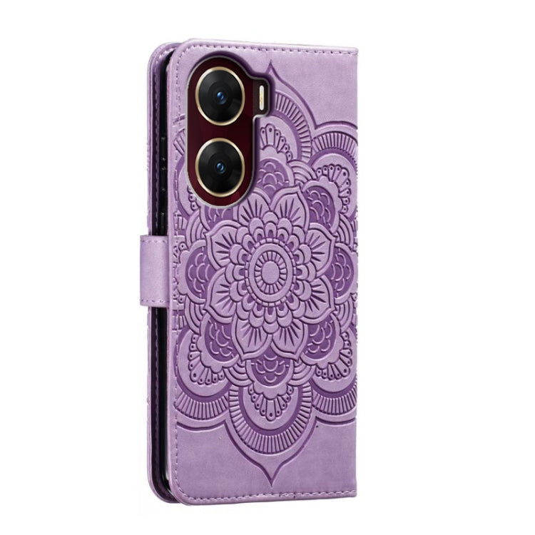 For vivo V29e Sun Mandala Embossing Pattern Phone Leather Case