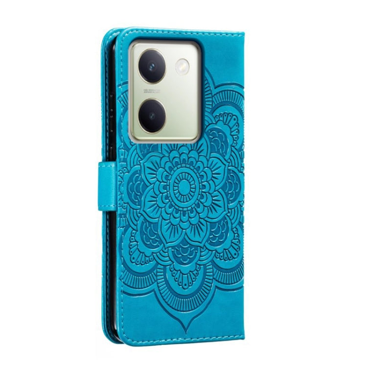 For vivo Y100 5G Sun Mandala Embossing Pattern Phone Leather Case
