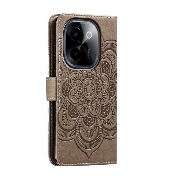 For vivo Y200 5G Sun Mandala Embossing Pattern Phone Leather Case