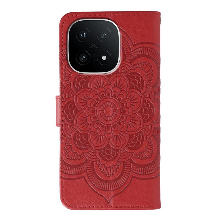 For vivo iQOO 15 Sun Mandala Embossing Pattern Phone Leather Case