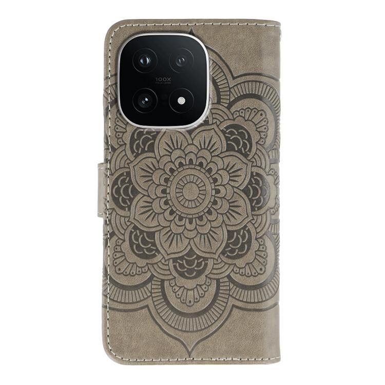 For vivo iQOO 15 Sun Mandala Embossing Pattern Phone Leather Case