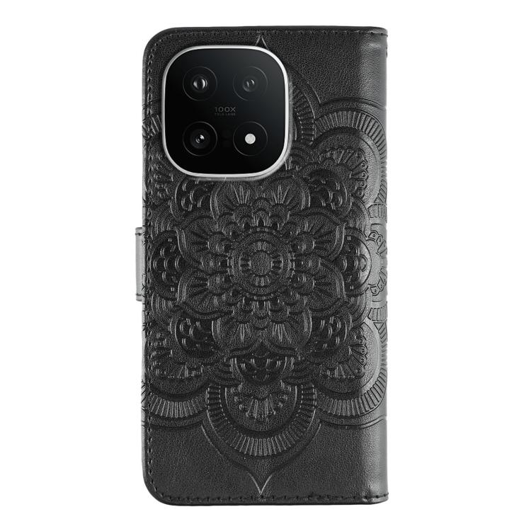 For vivo iQOO 15 Sun Mandala Embossing Pattern Phone Leather Case