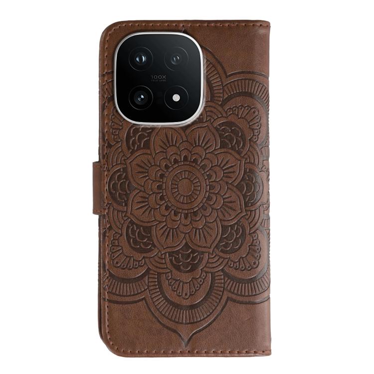 For vivo iQOO 15 Sun Mandala Embossing Pattern Phone Leather Case