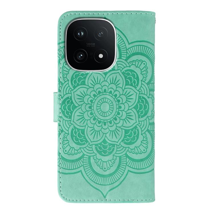 For vivo iQOO 15 Sun Mandala Embossing Pattern Phone Leather Case