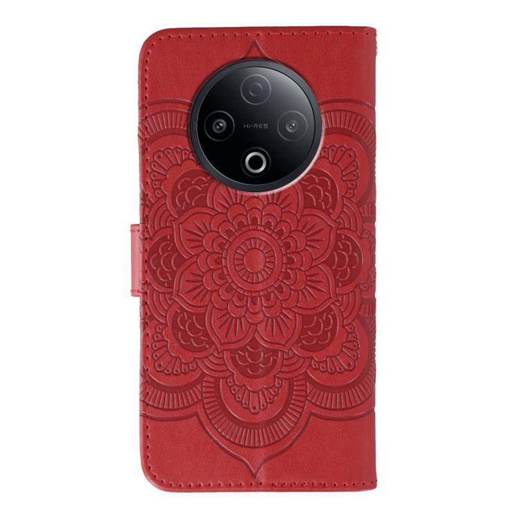 For vivo Y500 5G Sun Mandala Embossing Pattern Phone Leather Case