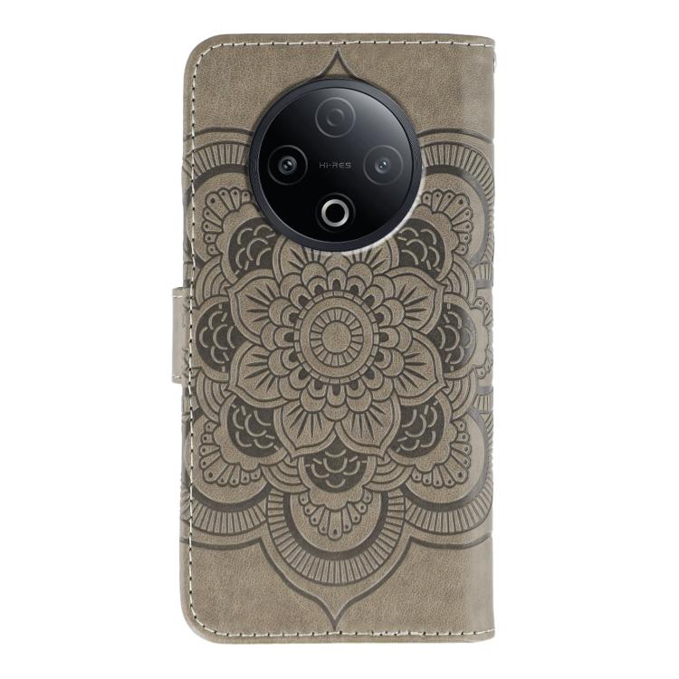 For vivo Y500 5G Sun Mandala Embossing Pattern Phone Leather Case