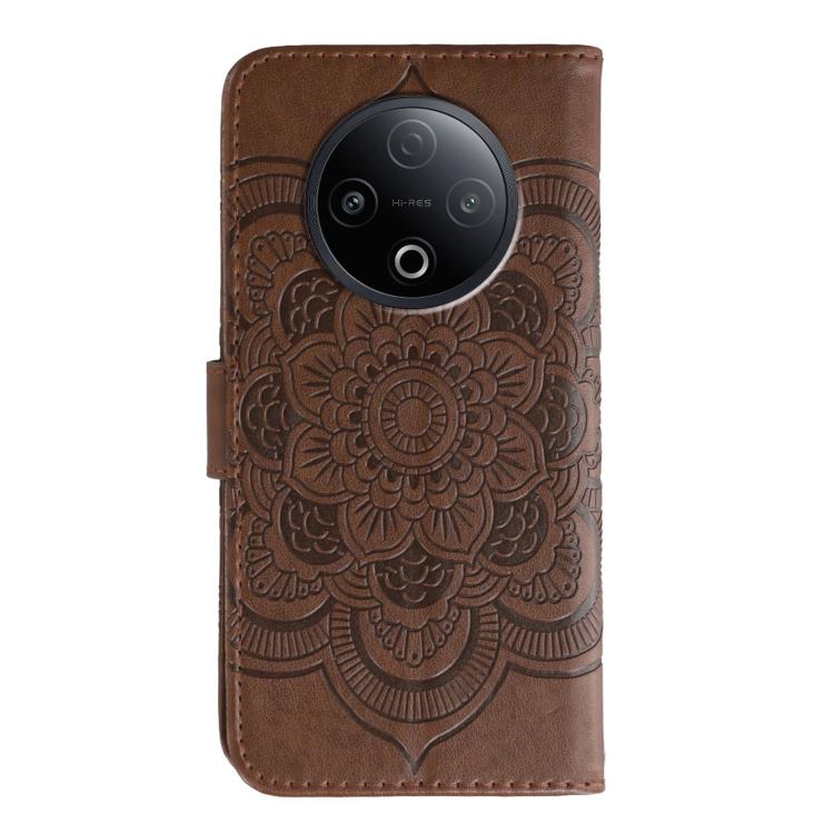 For vivo Y500 5G Sun Mandala Embossing Pattern Phone Leather Case