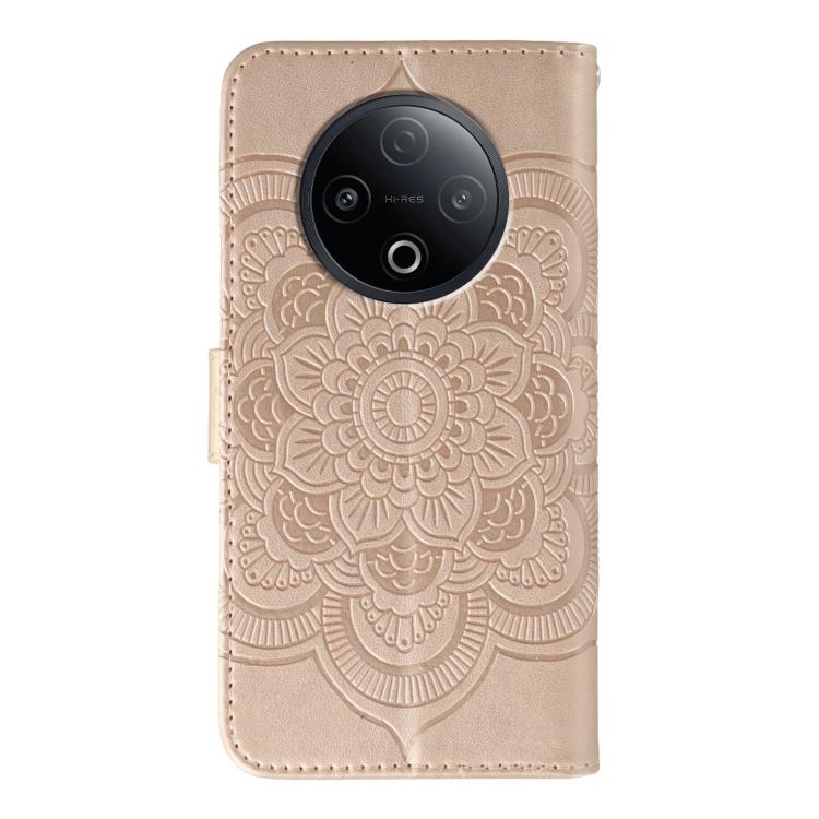 For vivo Y500 5G Sun Mandala Embossing Pattern Phone Leather Case