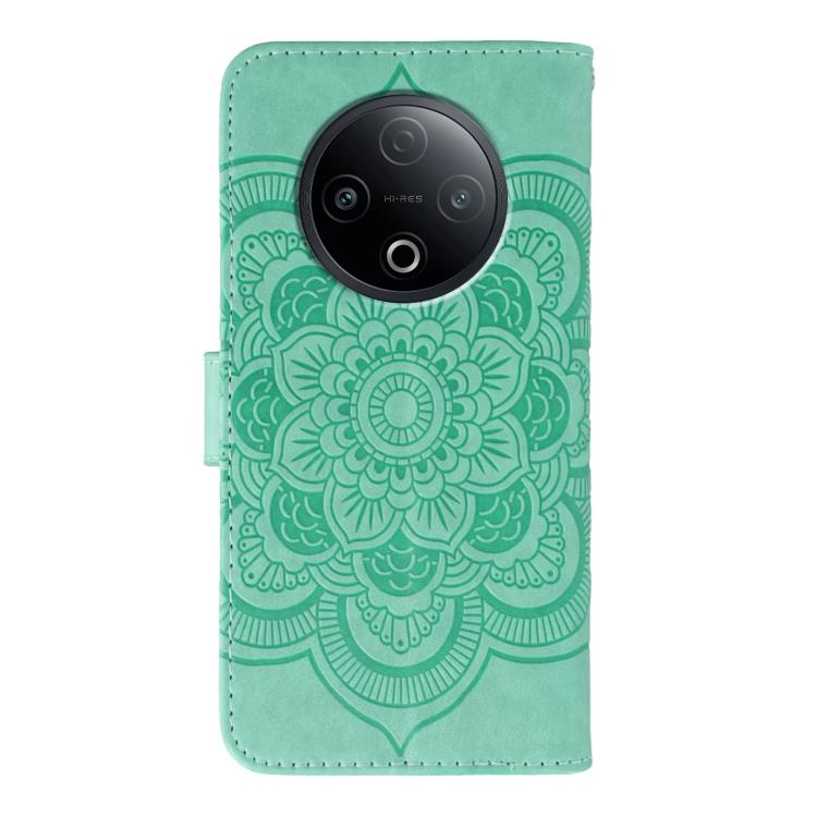 For vivo Y500 5G Sun Mandala Embossing Pattern Phone Leather Case