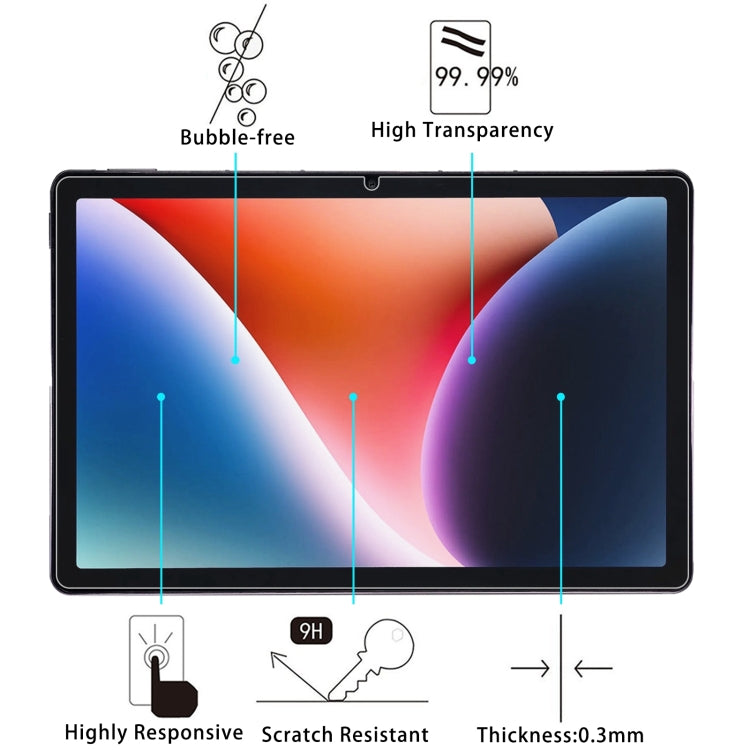 For AGM Pad P2 11 2pcs 9H 0.3mm Explosion-proof Tempered Glass Film