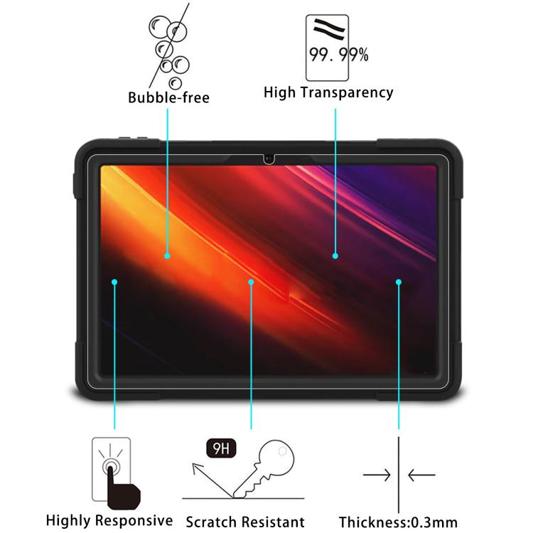 For AGM Pad P2 Active 11 25pcs 9H 0.3mm Explosion-proof Tempered Glass Film