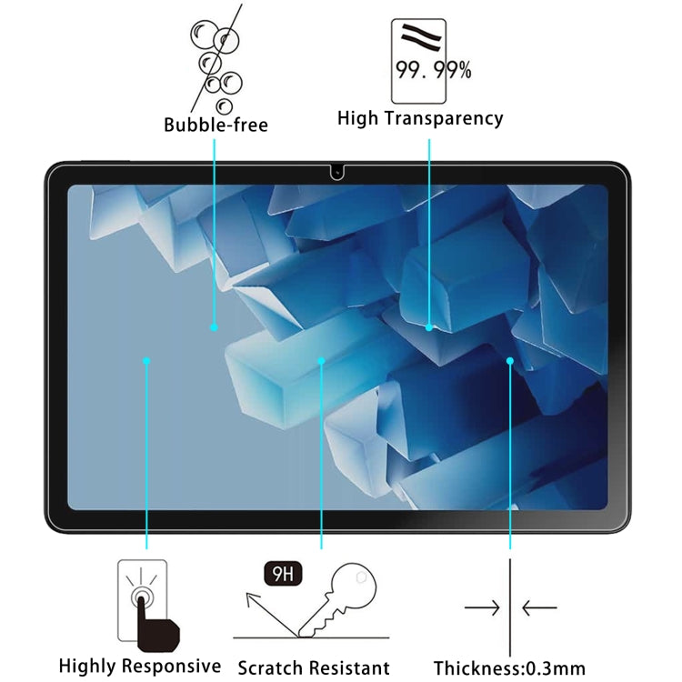 For HMD T21 10.36 25pcs 9H 0.3mm Explosion-proof Tempered Glass Film