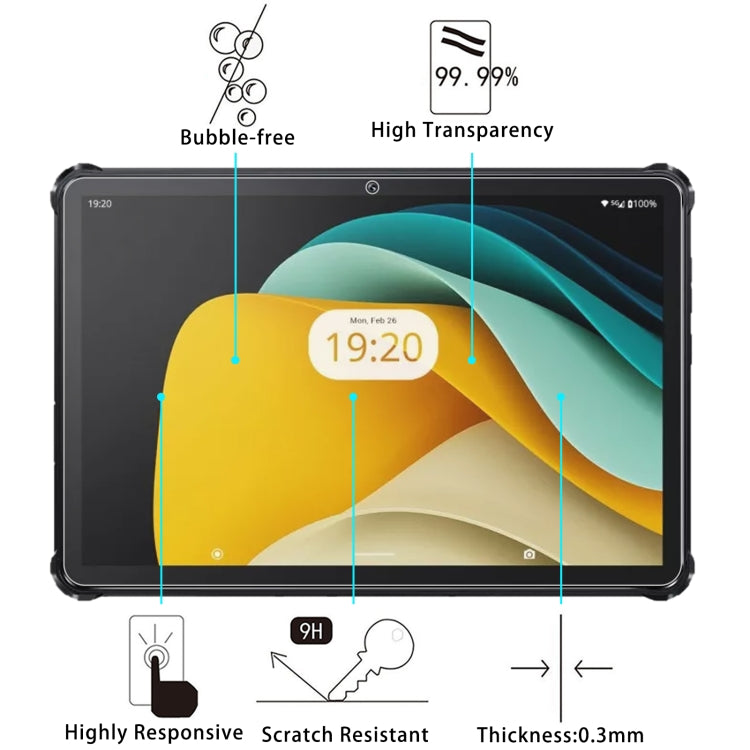 For iHunt Strong Tablet P32000 Ultra 5G 10.1 9H 0.3mm Explosion-proof Tempered Glass Film