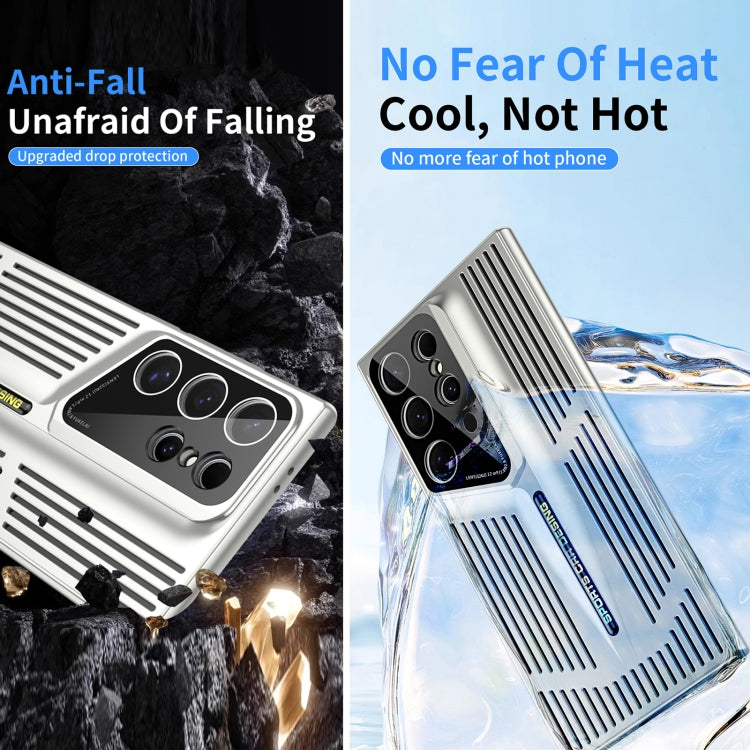 For Samsung Galaxy S24 Ultra 5G Blade Cooling PC Full Coverage Phone Case