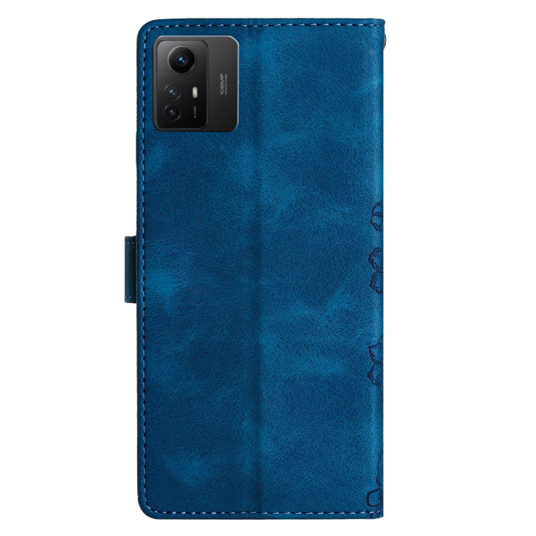 For Xiaomi Redmi Note 12S Cherry Blossom Butterfly Skin Feel Embossed PU Phone Case