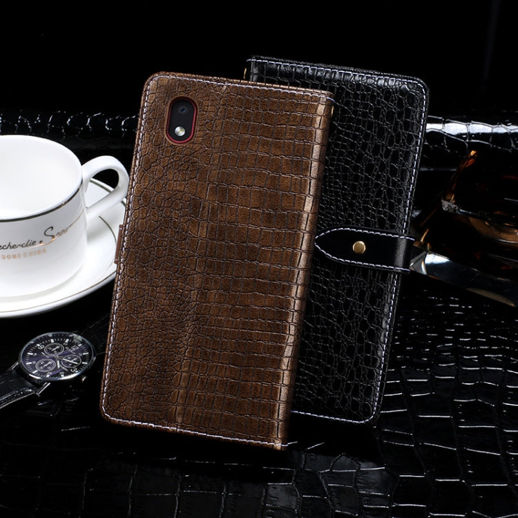 For Samsung Galaxy M01 Core idewei Crocodile Texture Horizontal Flip Leather Case with Holder & Card Slots & Wallet