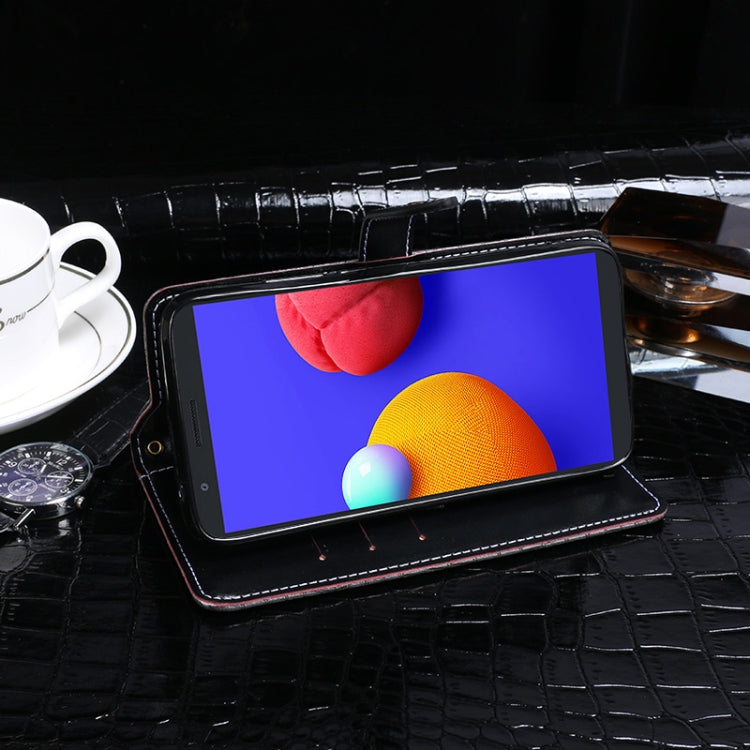 For Samsung Galaxy M01 Core idewei Crocodile Texture Horizontal Flip Leather Case with Holder & Card Slots & Wallet