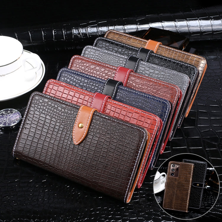 For Samsung Galaxy Note20 Ultra idewei Crocodile Texture Horizontal Flip Leather Case with Holder & Card Slots & Wallet