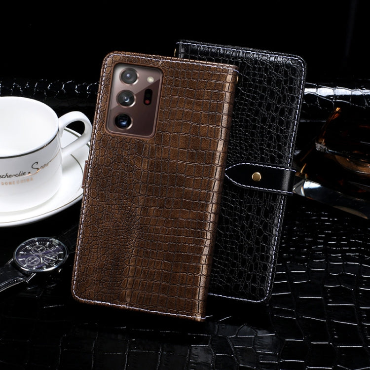 For Samsung Galaxy Note20 Ultra idewei Crocodile Texture Horizontal Flip Leather Case with Holder & Card Slots & Wallet