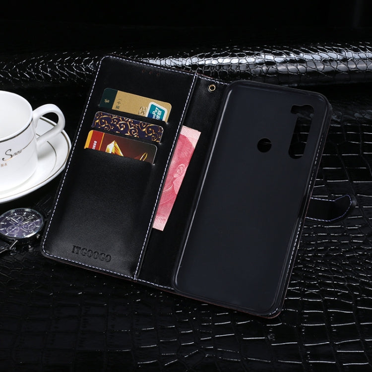 For HTC U20 5G idewei Crocodile Texture Horizontal Flip Leather Case with Holder & Card Slots & Wallet