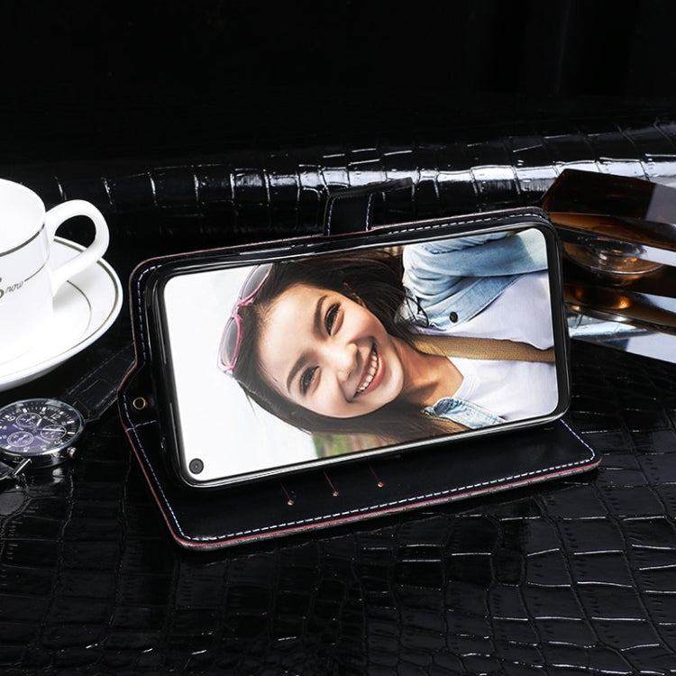 For HTC U20 5G idewei Crocodile Texture Horizontal Flip Leather Case with Holder & Card Slots & Wallet