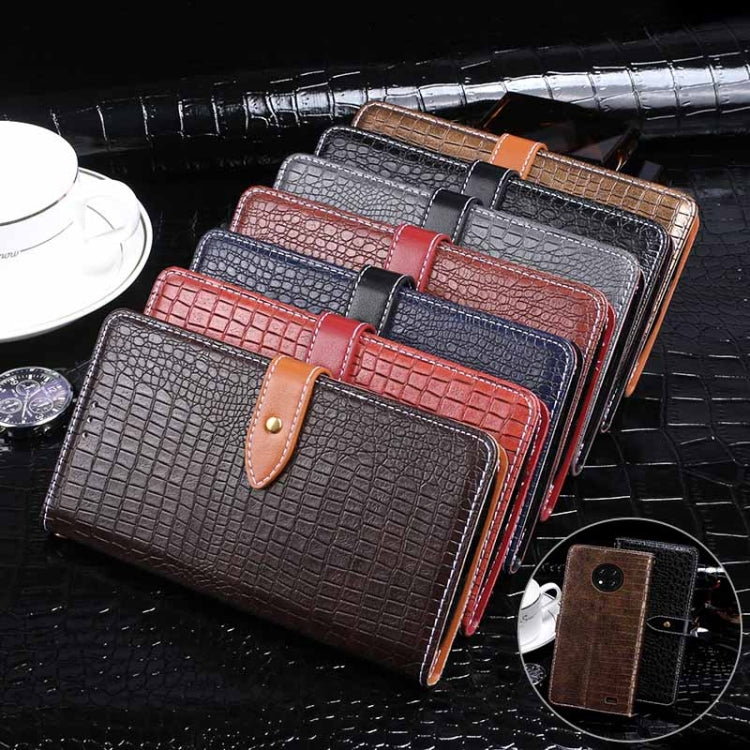 For Oukitel C19 idewei Crocodile Texture Horizontal Flip Leather Case with Holder & Card Slots & Wallet