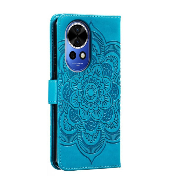 For Huawei Nova 12 Sun Mandala Embossing Pattern Phone Leather Case