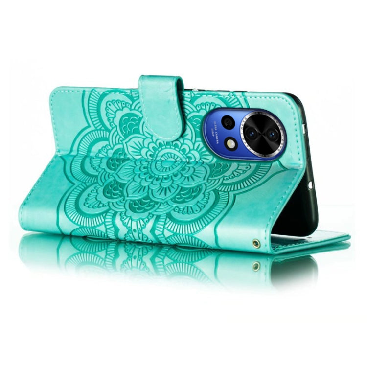 For Huawei Nova 12 Sun Mandala Embossing Pattern Phone Leather Case
