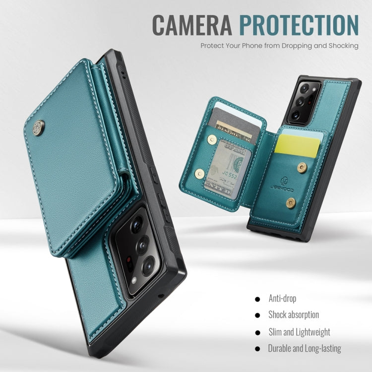 For Samsung Galaxy Note20 Ultra JEEHOOD J05 Business Magnetic Style RFID Leather Phone Case