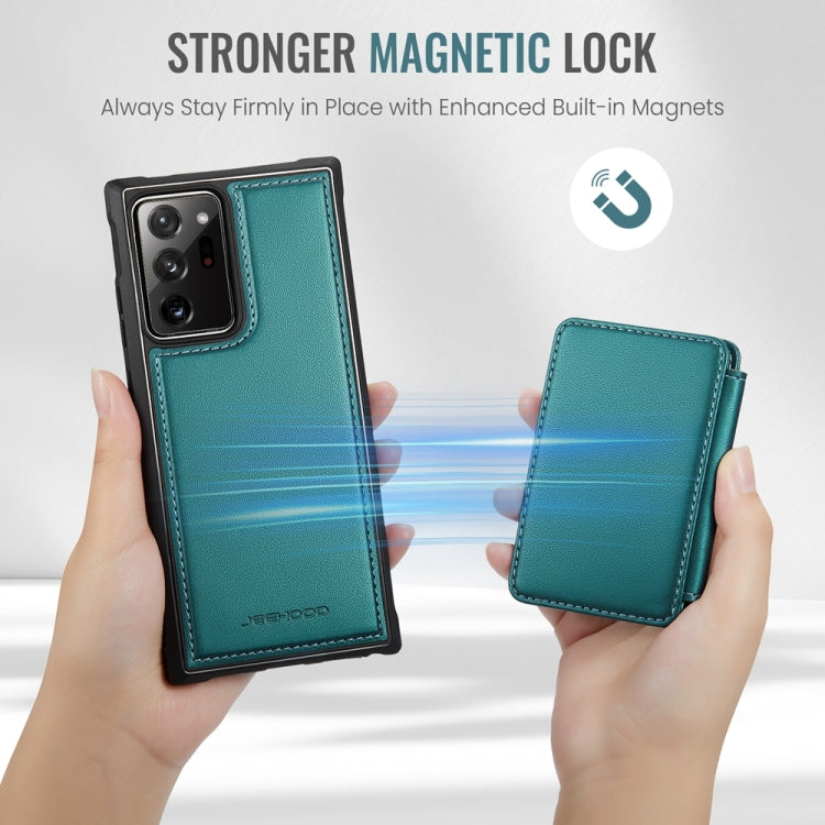 For Samsung Galaxy Note20 Ultra JEEHOOD J05 Business Magnetic Style RFID Leather Phone Case