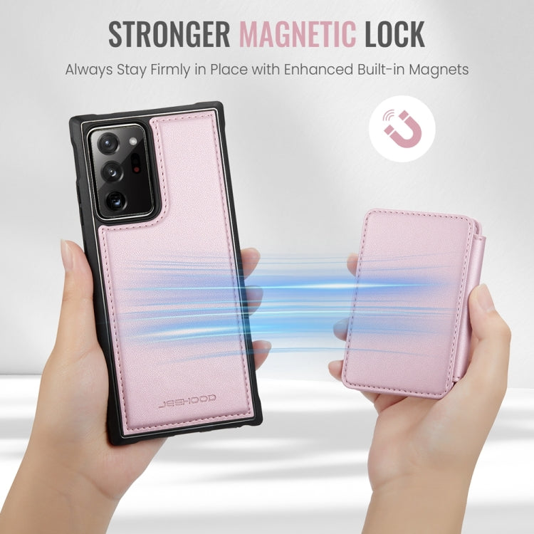 For Samsung Galaxy Note20 Ultra JEEHOOD J05 Business Magnetic Style RFID Leather Phone Case