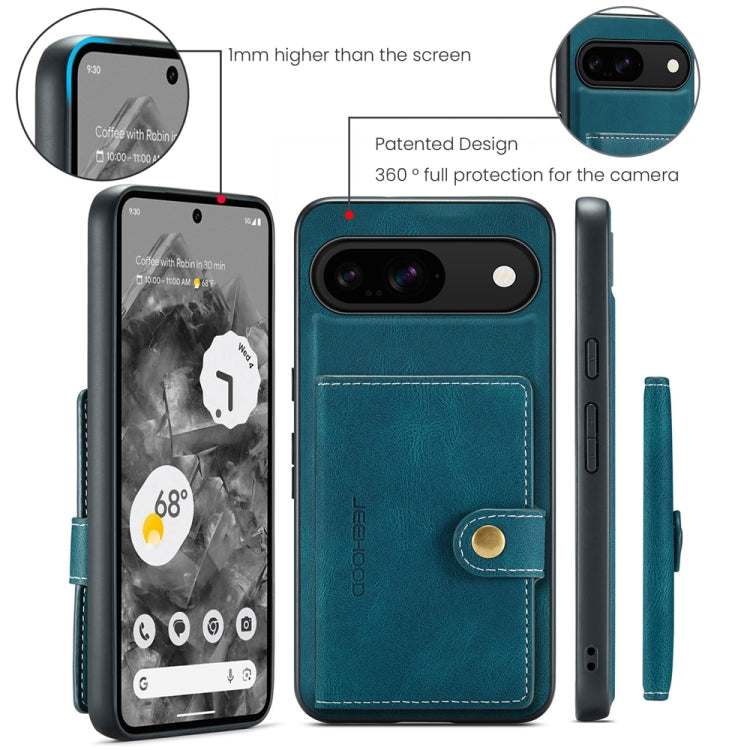 For Google Pixel 9 JEEHOOD J01 Retro Magnetic Detachable Wallet Phone Case