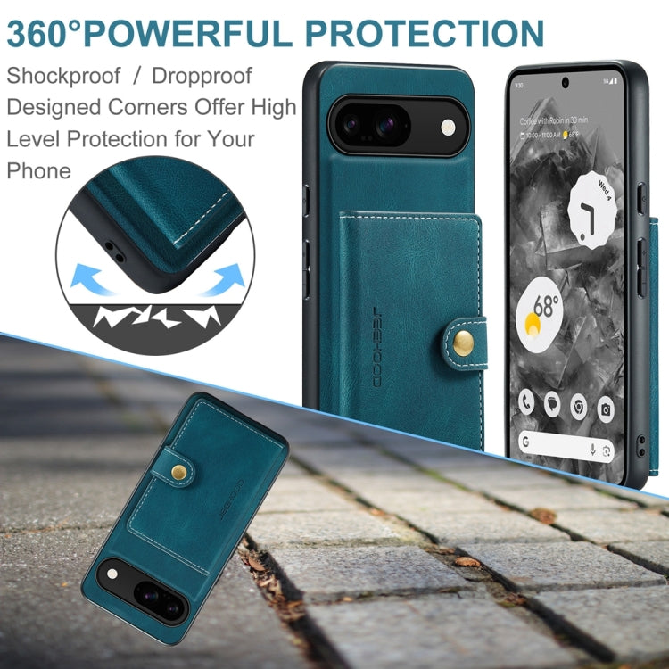 For Google Pixel 9 JEEHOOD J01 Retro Magnetic Detachable Wallet Phone Case