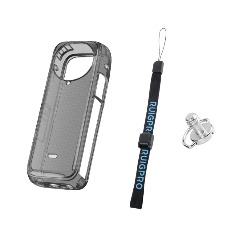 For Insta360 X4 Clear 1.5mm Soft TPU Protective Case With Hand Strap