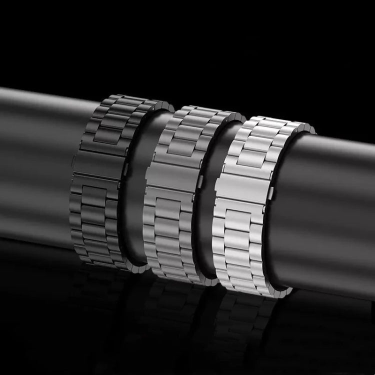 For Apple Watch SE 44mm 3-Bead Flat Buckle Titanium Alloy Watch Band