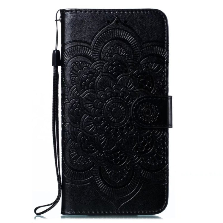 For Samsung Galaxy A35 5G Sun Mandala Embossing Pattern Phone Leather Case