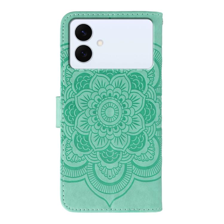 For Samsung Galaxy S26 Edge 5G Sun Mandala Embossing Pattern Phone Leather Case