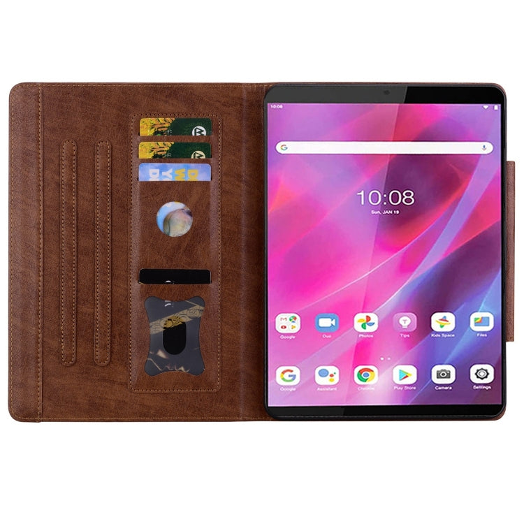 For Lenovo Tab M8 Cat Buckle Leather Tablet Case