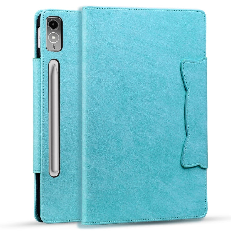 For Lenovo Tab P12 Cat Buckle Leather Tablet Case
