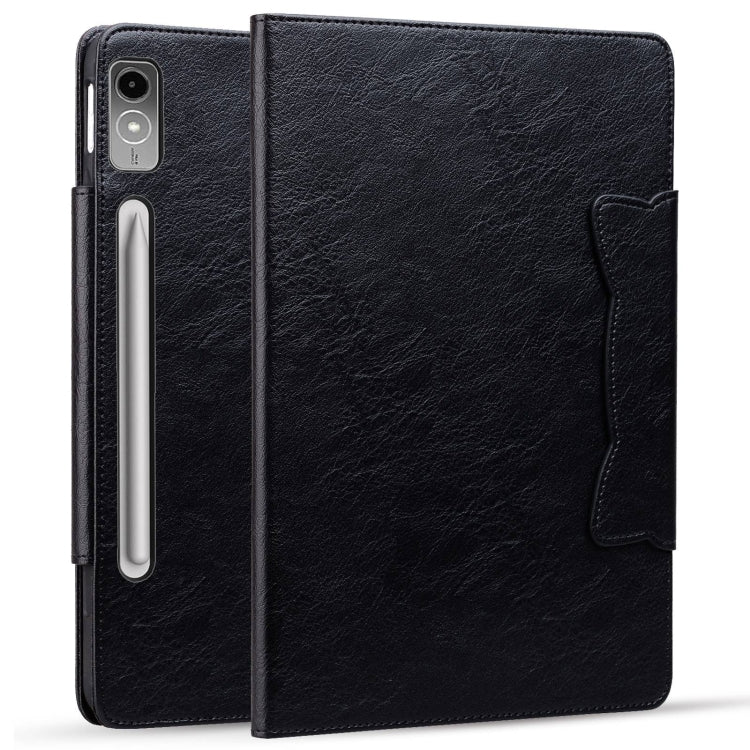 For Lenovo Tab P12 Cat Buckle Leather Tablet Case