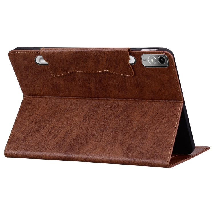 For Lenovo Tab P12 Cat Buckle Leather Tablet Case
