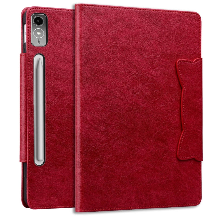 For Lenovo Tab P12 Cat Buckle Leather Tablet Case