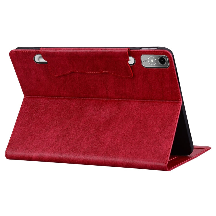 For Lenovo Tab P12 Cat Buckle Leather Tablet Case