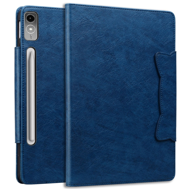 For Lenovo Tab P12 Cat Buckle Leather Tablet Case