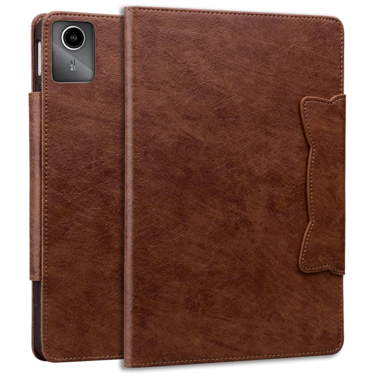 For Lenovo Xiaoxin Pad M11 2024 Cat Buckle Leather Tablet Case