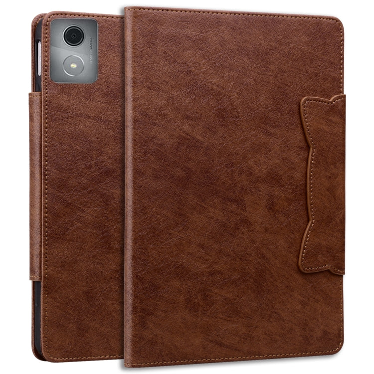 For Lenovo Tab K11 Plus / M11 Plus  Cat Buckle Leather Tablet Case