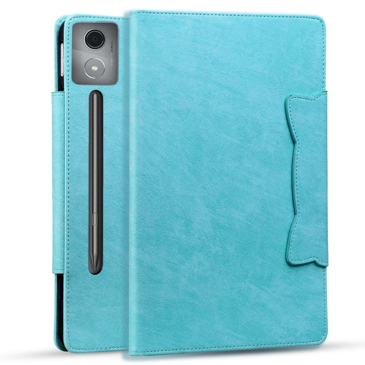 For Lenovo Xiaoxin Pad Pro 12.7 2025 Cat Buckle Leather Tablet Case